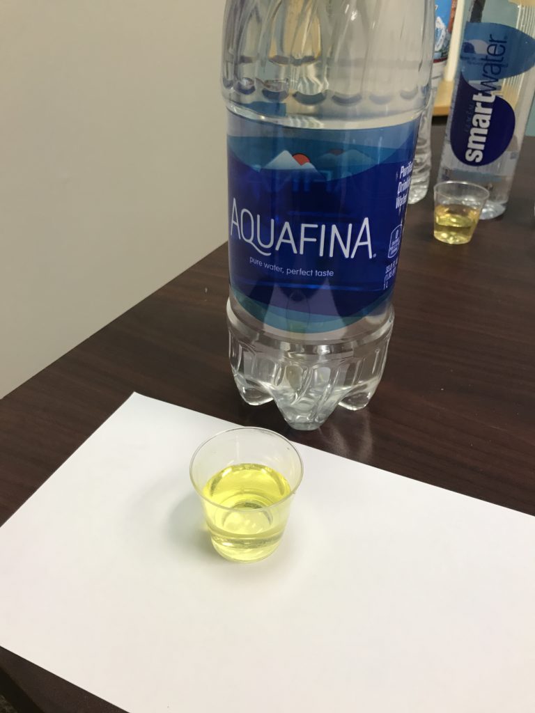 Bottled Water Test One Water Systems, California, CA, USA