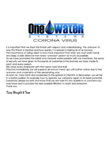 One Water Systems